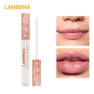 LANBENA Lip Care Serum Moisturizing Repairing Plumper Lip Mask Enhance Lip Elasticity Reduce Fine Lines Resist Aging BeautyTSLM1
