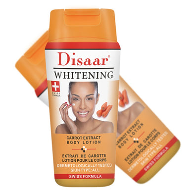 Natural Strong Whitening Body Cream Body Lotion Dark Skin Bleaching Moisturizing Deep Skin Whitening Body Care (Carrot Extract)